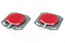 Круги поворотные (поворотные платформы) NORDBERG TP2 (RED) для сход-развала (комплект 2шт.), 400*400*50 красные