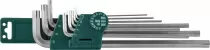 Набор ключей торцевых шестигранных удлиненных H22S109S для изношенного крепежа H1.5-10, 9 предметов