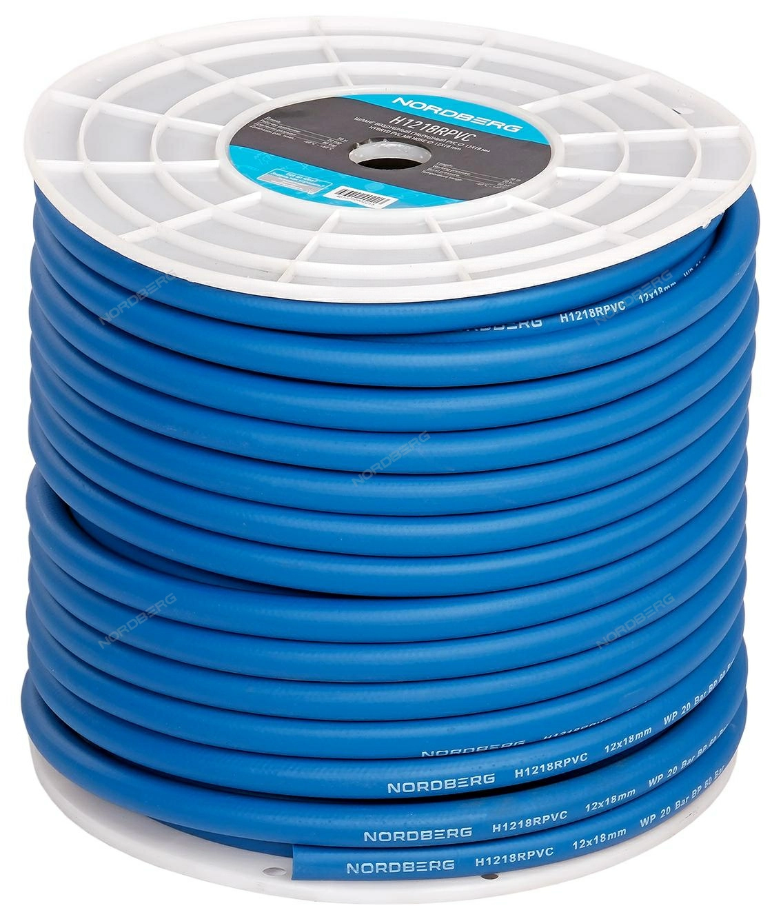 Шланг воздушный гибридный PVC диаметром 12х18 мм NORDBERG H1218RPVC