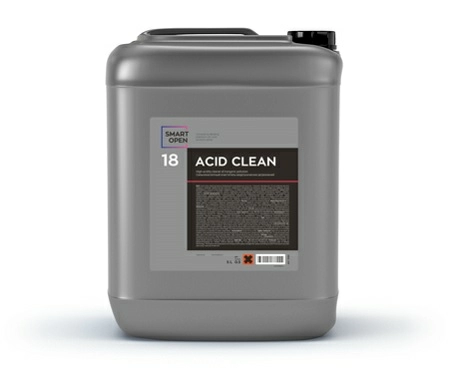 Очиститель неорганических загрязнений SmartOpen 18 ACID CLEAN Очиститель неорганических загрязнений SmartOpen 18 ACID CLEAN