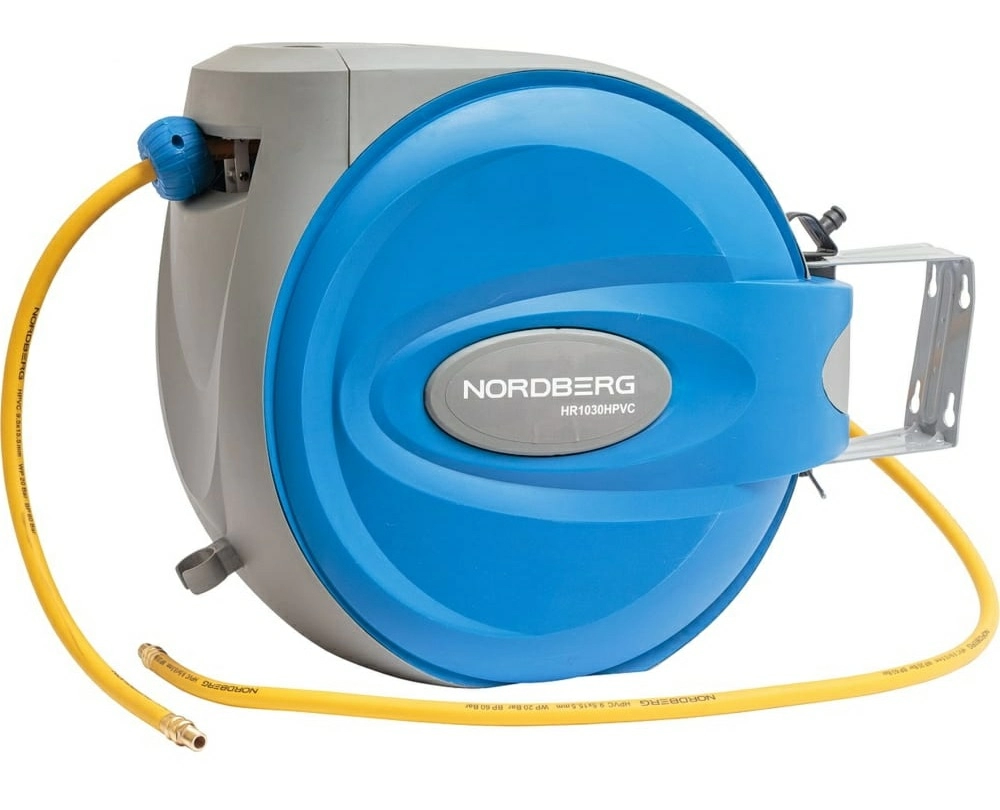 Пневматический шланг на самоскручивающейся катушке NORDBERG HR1030HPVC (30 м)