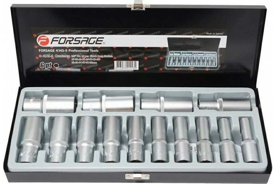 Набор глубоких головок Forsage F-4143-5 (14 пр.)