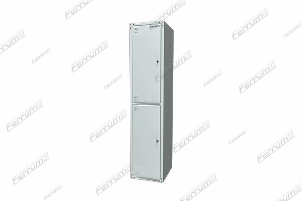 Шкаф металлический односекционный двухдверный для одежды Ferrum 03.412-7035