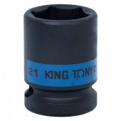 Головка торцевая ударная шестигранная 1/2", 21 мм KING TONY 453521M
