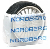 Пакеты для шин 100 шт ПНД 110х110 см 18 мкм белый с логотипом NORDBERG ЦБ-00007034