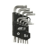 Набор ключей TORX ТS10-ТS50 пятилучевых Г-образных с отверстием JTC 5355 (9 предметов)