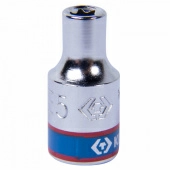 Головка торцевая TORX Е-стандарт 1/4", E4, L = 24 мм KING TONY 237504M