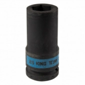 KING TONY Головка торцевая ударная глубокая шестигранная 3/4", 25 мм