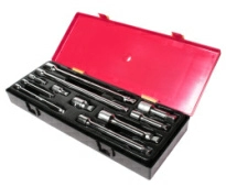 Набор удлинителей плавающих под ключ JTC K1112 (1/4", 3/8", 1/2", 11 предметов в кейсе) 