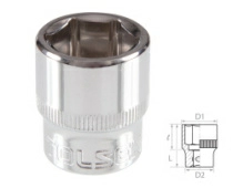Головка торцевая стандартная шестигранная 3/8" 18 мм TOLSEN TT16318