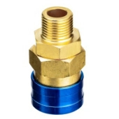 GARWIN PRO 808215-1 Пневморазъём металлический высокой пропускной способности "мама" - наружная резьба 1", латунь