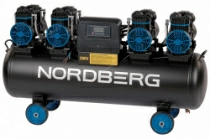 Компрессор безмасляный 380В ресивер 120 л 1000 л/мин NORDBERG NCEO120/1000