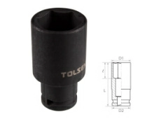 Головка торцевая ударная глубокая шестигранная 1/2" 27 мм TOLSEN TT18277