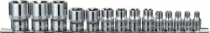 Набор головок торцевых Ombra 910614 (1/4", 3/8", 1/2";DR на держателе, внешний TORX®, E4-E24, 14 предметов)
