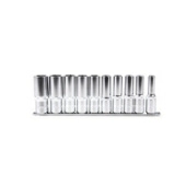 Licota TBS-23002 Набор глубоких торцевых головок 1/4" 12 гр. 3/16"-9/16" 10пр. на линейке