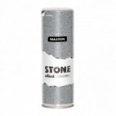 Краска аэрозольная MASTON с эффектом камня Гранит 831-004 серая 0.4 л