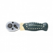 Трещотка реверсивная короткая с резиновой ручкой 1/4'' Rock Force RF-802219