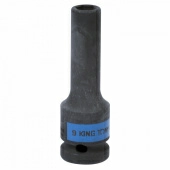Головка торцевая ударная глубокая шестигранная 1/2", 9 мм KING TONY 443509M