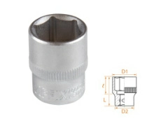 Головка торцевая стандартная шестигранная 3/8" 16 мм AFFIX AF00030016