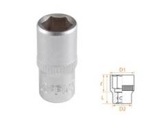 Головка торцевая стандартная шестигранная 1/4" 8 мм AFFIX AF00020008