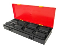 Набор головок торцевых 1/2" глубоких JTC K4087 (6-ти гранных 30-36 мм / 12-гранных 30-36 мм, 8 предметов) 