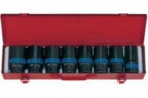 Набор шестигранных ударных глубоких торцевых головок KING TONY 6410MP, 3/4", 26-38 мм, 8 шт