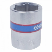 Головка торцевая стандартная шестигранная 1/4", 14 мм KING TONY 233514M