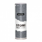 Краска аэрозольная MASTON с эффектом камня черный гранит 831-006 черная 0.4 л
