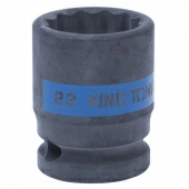 Головка торцевая ударная двенадцатигранная 1/2", 22 мм KING TONY 453022M
