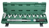 Ключ динамометрический 1/2"DR Jonnesway T30200NS со сменными рожковыми насадками (40-200 Нм)