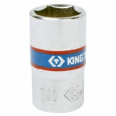 Головка торцевая стандартная шестигранная 1/4", 10 мм KING TONY 233510M