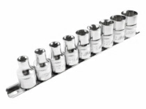 Набор головок торцевых JTC H409E (1/2", TORX, Е10-Е24, 9 предметов)