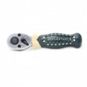 Трещотка реверсивная короткая с резиновой ручкой 3/8'' Rock Force RF-802319