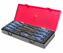 Набор отверток TORX TS8H-TS40H с отверстием 5-гранных JTC K7093 (9 предметов в кейсе) 