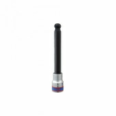 Насадка (бита) торцевая 1/2", HEX, 6 мм, L = 140 мм, с шаровым окончанием KING TONY 40D006