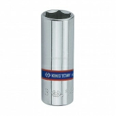 Головка торцевая глубокая шестигранная KING TONY  223511M, 1/4", 11 мм