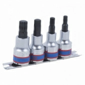 Набор торцевых насадок 1/2" SPLINE, М6-М12, L = 80 мм, 4 предмета KING TONY 4126PR