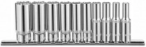 Набор головок торцевых глубоких 12-гранных Ombra 914910 (1/4" DR на держателе, SAE 3/16" 9/16" 10 предметов)