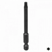 Вставка (бита) торцевая 1/4", Torx, Т8-Т30, L = 70 мм, для шуруповерта