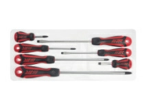 Набор отверток усиленных JTC 7643 (SL5.5x100, SL6.5x38, SL6.5x150, PH1x75, PH2x38,150 PH3x200, 7 предметов)