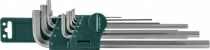 Комплект угловых шестиграников H03SM109S EXTRA LONG 1,5-10мм, 9 предметов S2 материал
