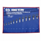 Набор накидных ключей, 6-32 мм, чехол из теторона, 12 предметов KING TONY 1712MRN