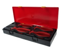 Набор инструментов губцевых JTC K5045 (4 предмета в кейсе, тонкогубцы, пассатижи, бокорезы)