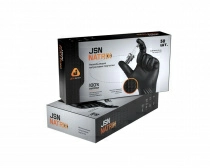 Нескользящие одноразовые нитриловые перчатки JetaPRO JSN50NATRIXBL10-XL (размер XL, черные, 50 шт)