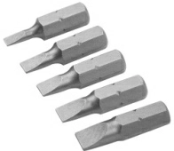 Набор вставок (бит) торцевых 1/4" Slotted 3-6,5 мм 25 мм 5 предметов TOLSEN TT20285