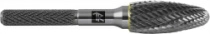 Thorvik TRRBH10250670-2  Борфреза твердосплавная пламевидная, тип H, 10 мм, двойная насечка, в боксе