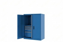 Шкаф инструментальный металлический с ящиками Н1400 Ferrum 43.1103 (синий)
