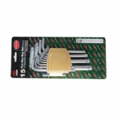 Набор ключей TORX Г-образных с отверстием 15пр Rock Force RF-5151T