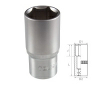 Головка торцевая глубокая шестигранная 1/2" 27 мм TOLSEN TT16577