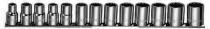 S05H4113S Набор головок торцевых 12-гранных MAXI-DRIVE 1/2"DR на держателе, 10-24 мм, 13 предметов